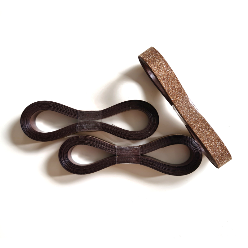 Krullint | Bruin glitter